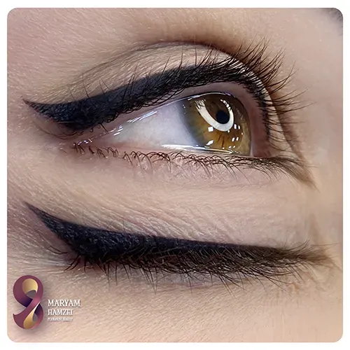  مدل تاتو خط چشم بن مژه