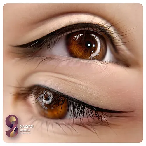  مدل تاتو خط چشم بن مژه