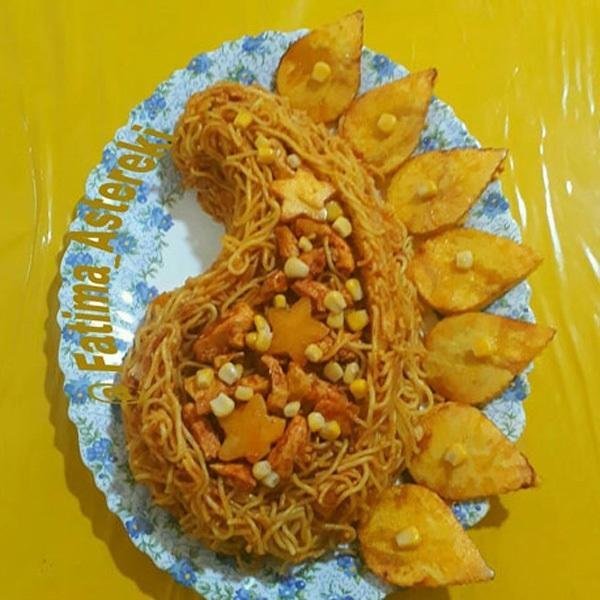  تزیین ماکارونی ساده برای مدرسه