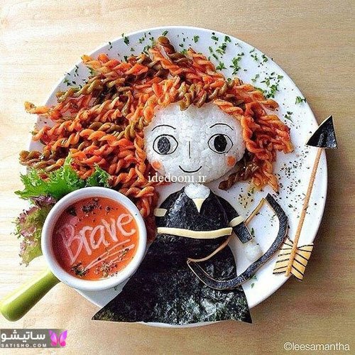  تزیین ماکارونی برای مدرسه دخترانه