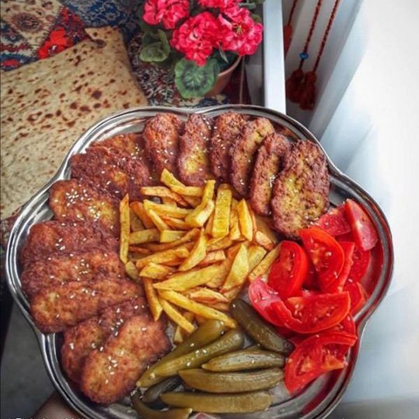  تزیین کباب شامی برای کودکان