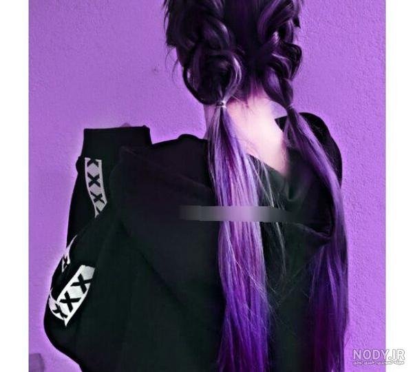 عکس بنفش کیوت ساده