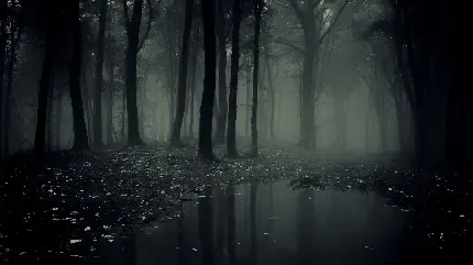  عکس طبیعت مه آلود سیاه سفید
