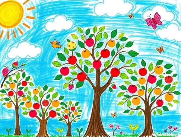  عکس نقاشی منظره طبیعت