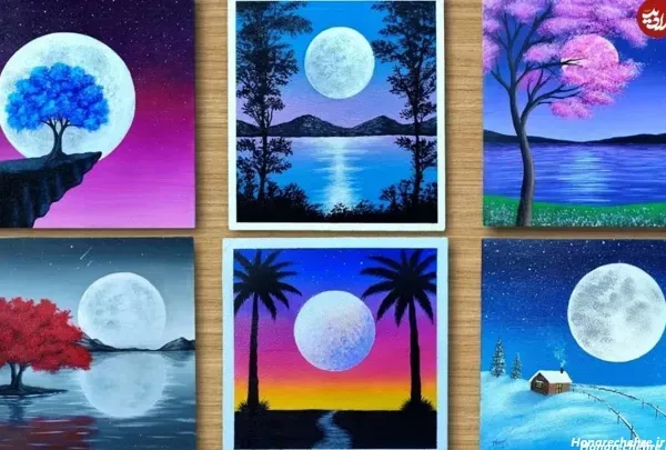  عکس نقاشی منظره طبیعت