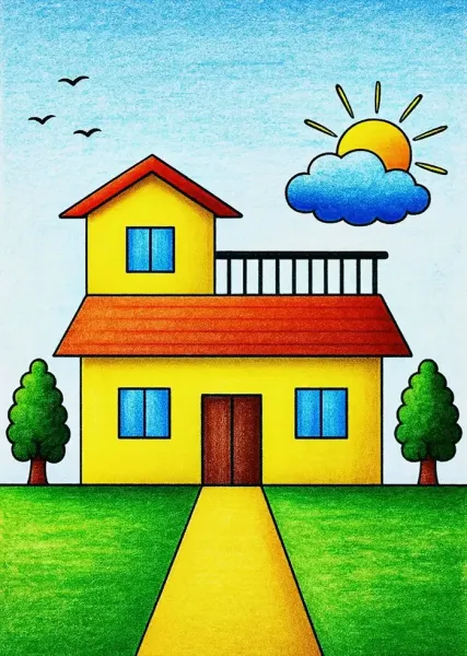  نقاشی طبیعت زیبا
