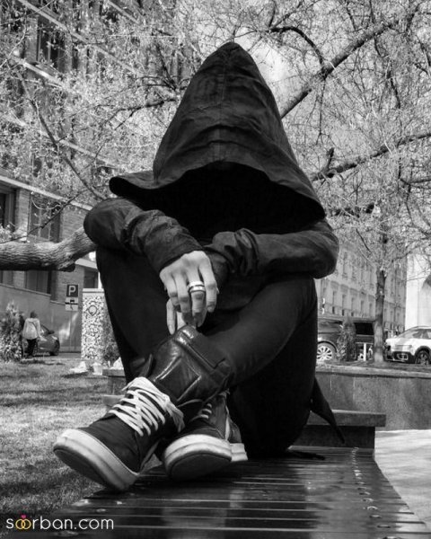  عکس دلتنگی سیاه سفید