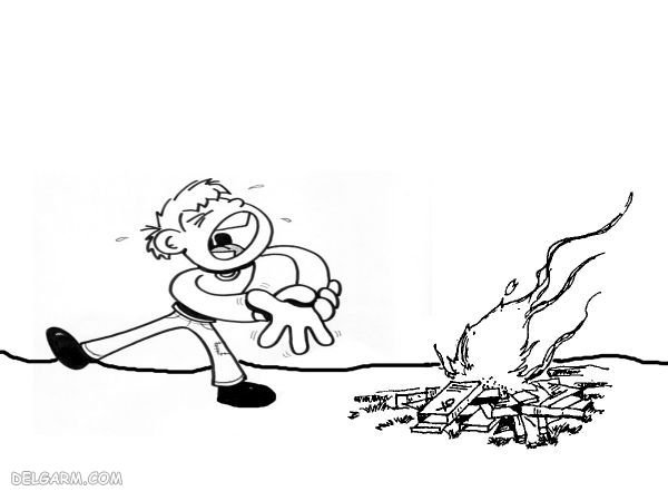 عکس آتش نقاشی