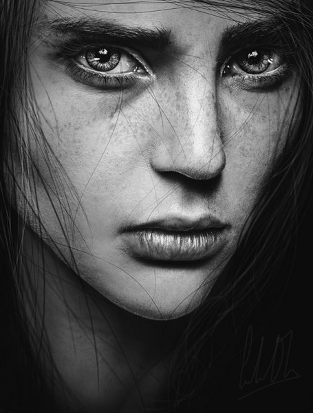  عکس چهره سیاه و سفید برای طراحی
