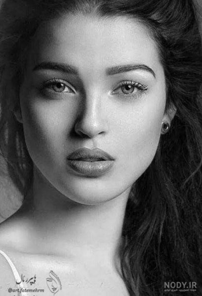 عکس پرتره سیاه و سفید هنری