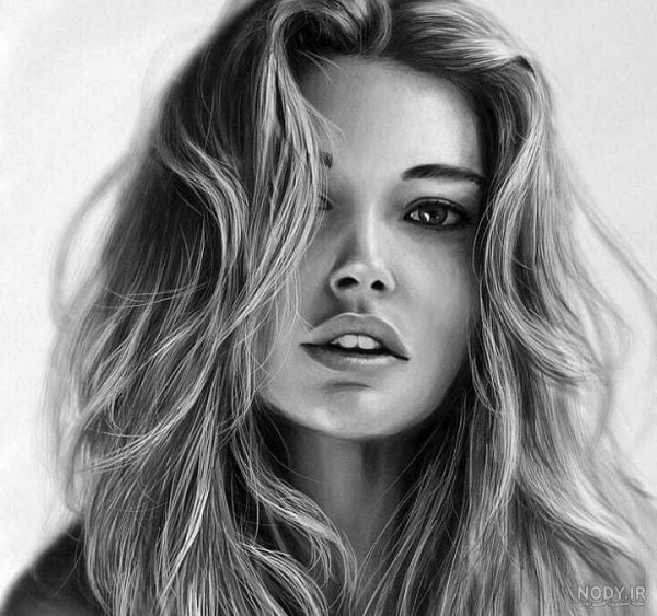  عکس پرتره سیاه و سفید هنری