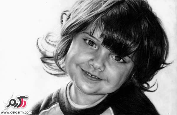 عکس چهره سیاه قلم