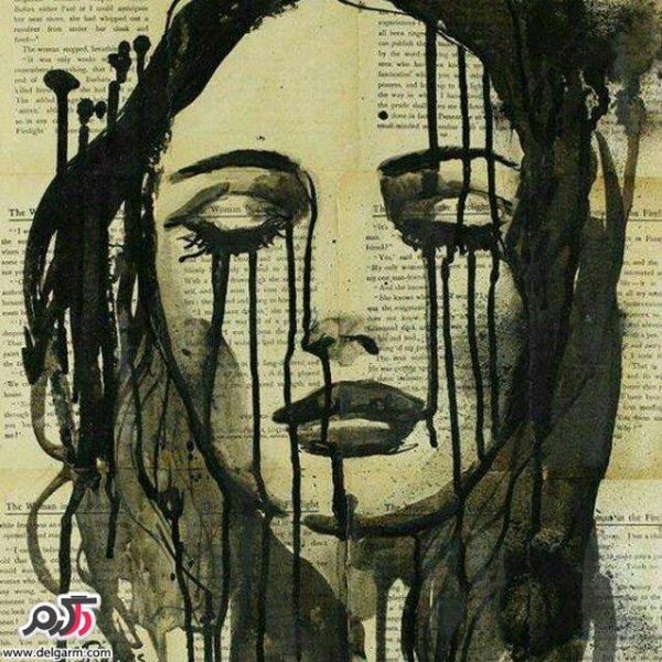 عکس چهره سیاه قلم