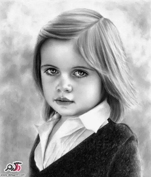 عکس چهره سیاه قلم