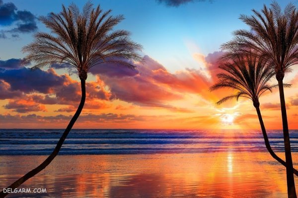  دانلود والپیپر غروب خورشید زیبا