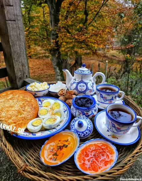  عکس صبحانه لاکچری در طبیعت