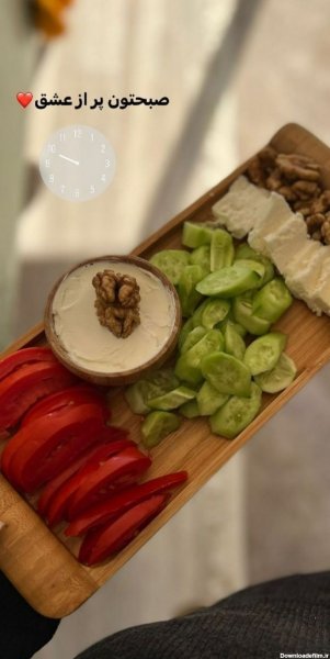 عکس فیک صبحانه برای استوری
