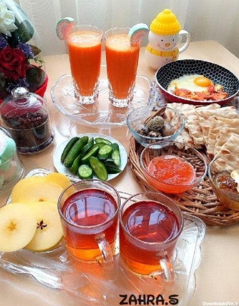عکس فیک صبحانه برای استوری
