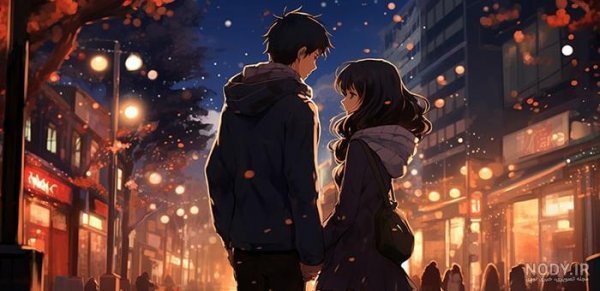عکس پروفایل ست عاشقانه دختر و پسر انیمه