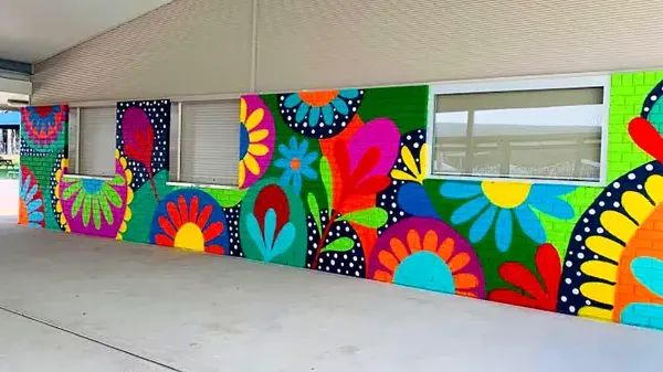  عکس نقاشی دیواری مدرسه