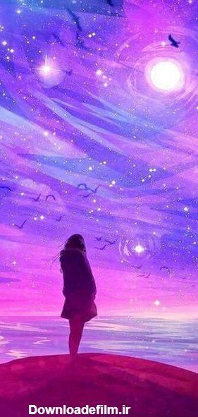 پس زمینه بنفش روشن
