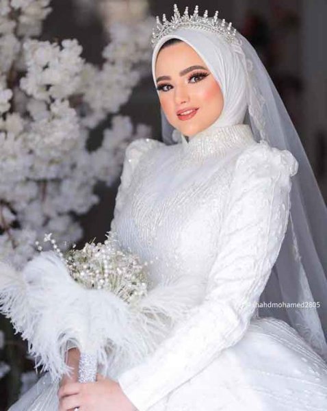  عکس لباس عروس عربی