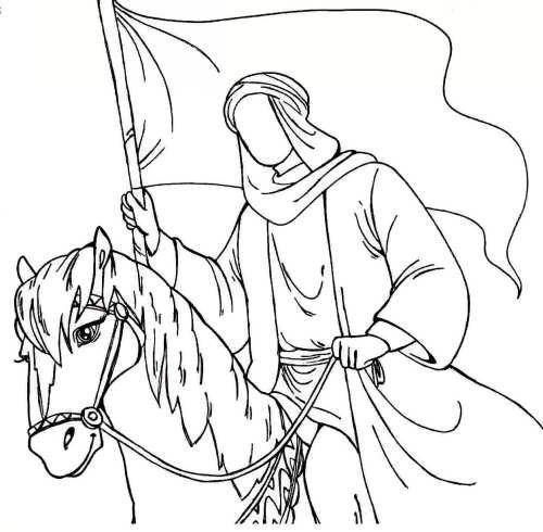 عکس نقاشی حضرت مهدی کودکانه