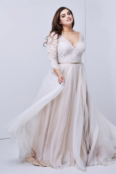  عکس لباس عروس برای افراد چاق
