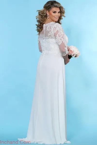  عکس لباس عروس برای افراد شکم دار