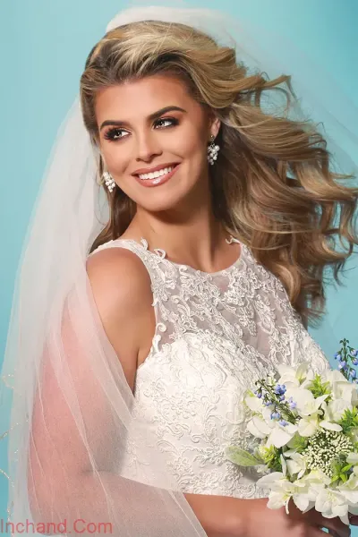  عکس لباس عروس برای افراد شکم دار