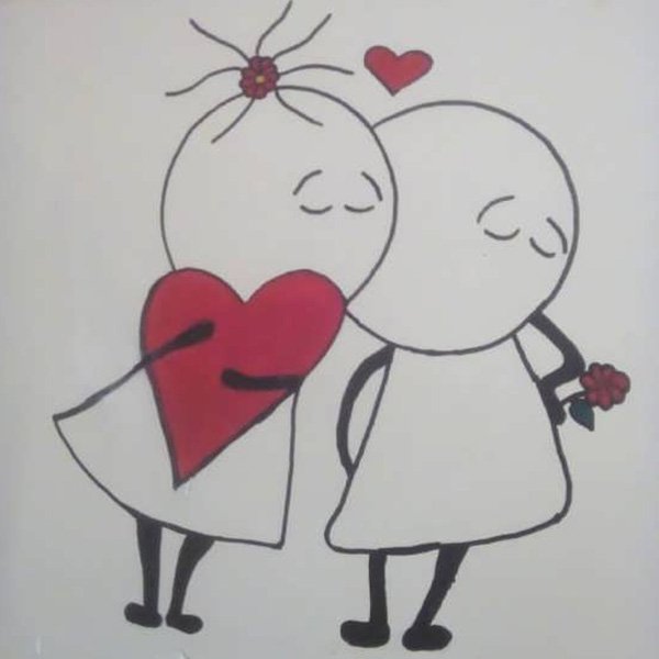  عکس نقاشی عاشقانه ساده با مداد
