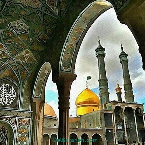 عکس حرم حضرت معصومه برای استوری