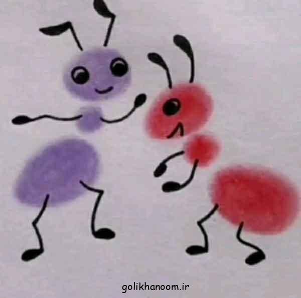  عکس نقاشی مورچه