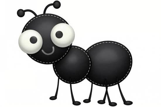 نقاشی مورچه زیبا