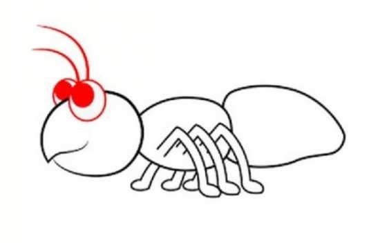 نقاشی مورچه ایستاده