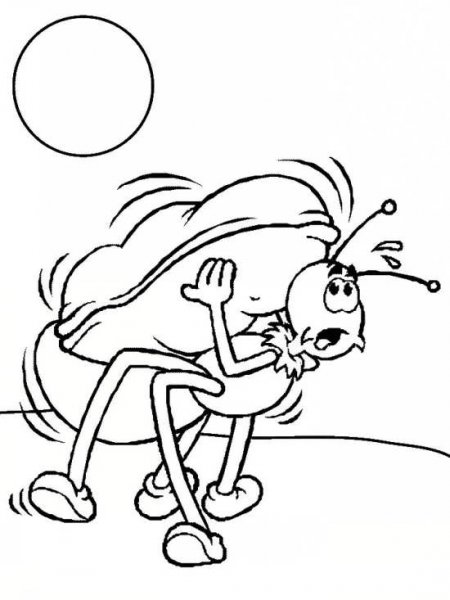نقاشی مورچه ایستاده