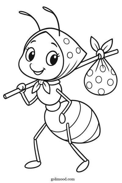 نقاشی مورچه آسان