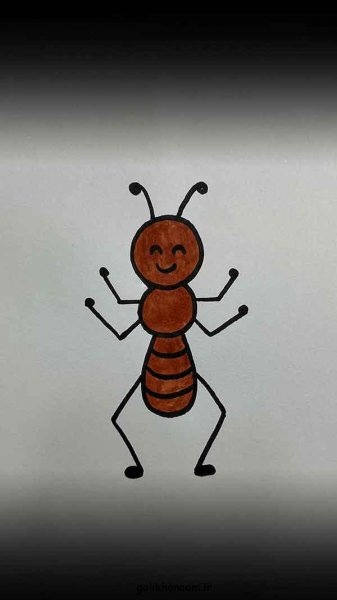  نقاشی مورچه کیوت