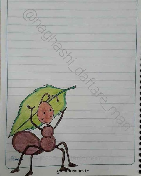  نقاشی مورچه کیوت