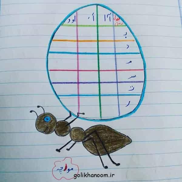  نقاشی مورچه کیوت
