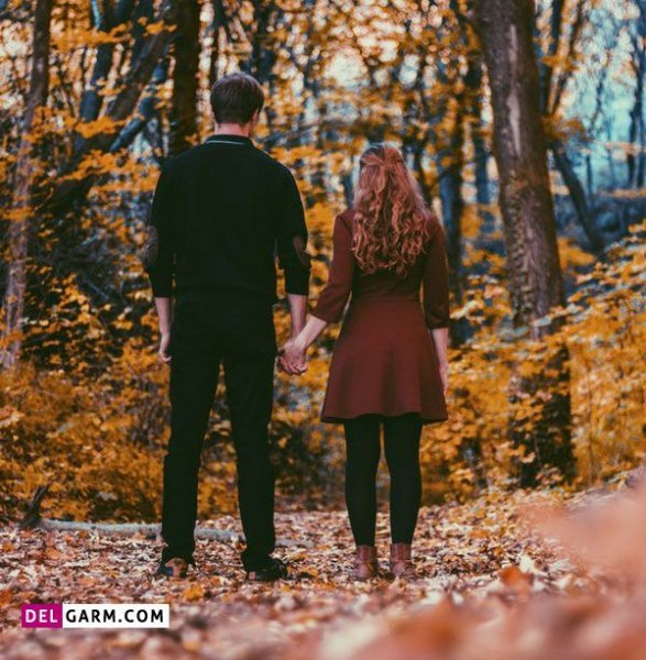 ایده عکس دو نفره عاشقانه در طبیعت