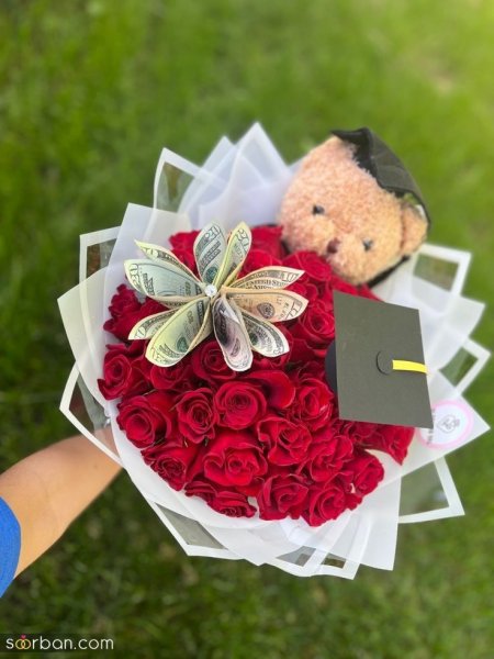  ایده عکس تزیین دسته گل با پول
