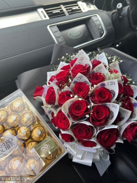  ایده عکس تزیین دسته گل با پول