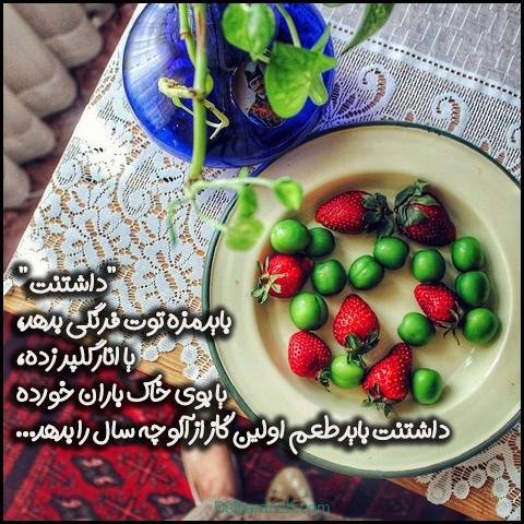  عکس گوجه سبز و توت فرنگی