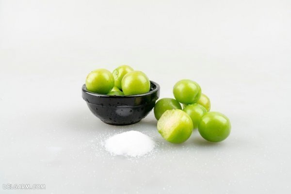 عکس گوجه سبز و چغاله خوشمزه