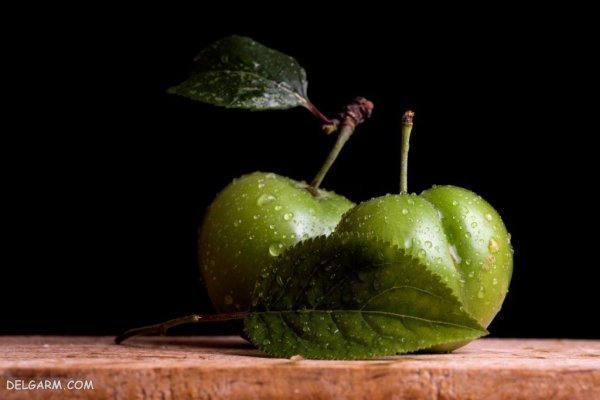 عکس گوجه سبز و چغاله خوشمزه