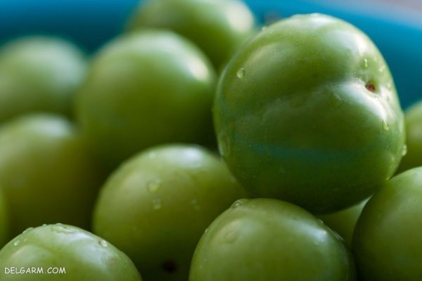 عکس گوجه سبز و چغاله خوشمزه